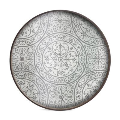 moroccan frost mirror tray